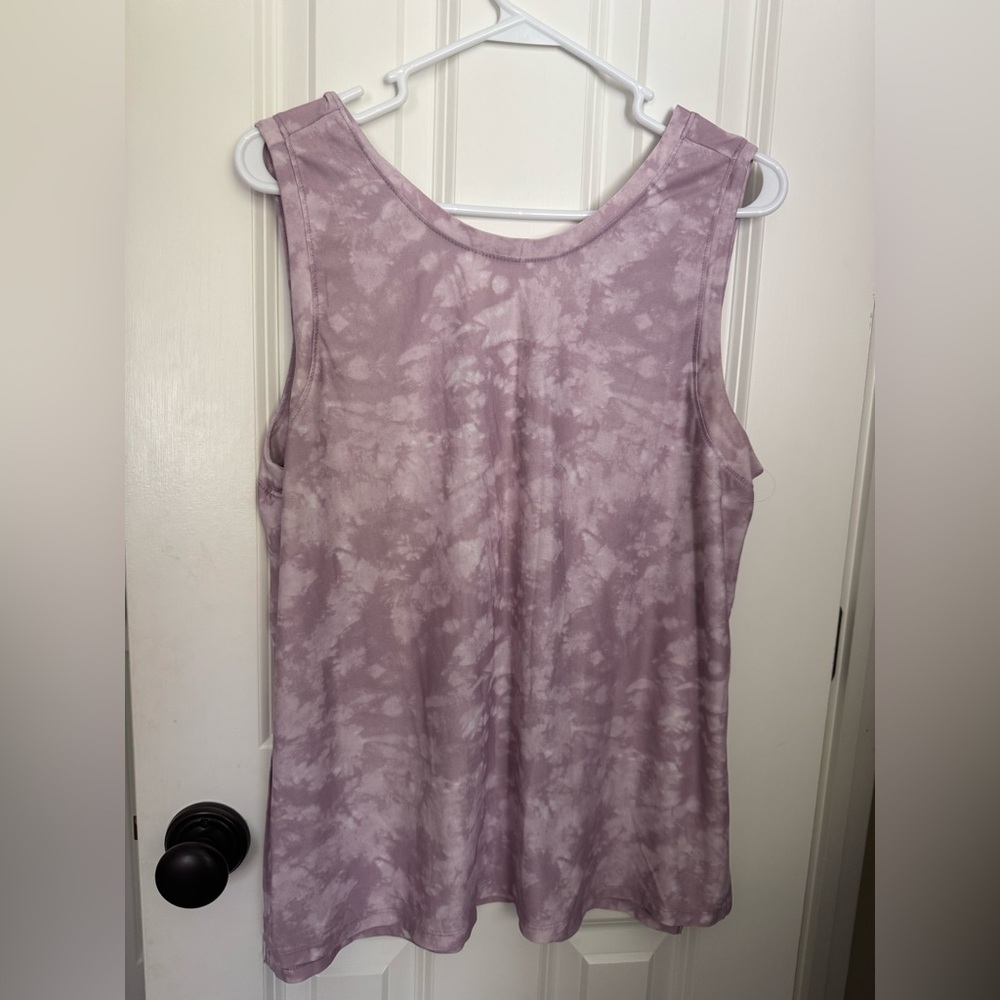 Old Navy Mauve Tie-Dye Scoop Neck Tank